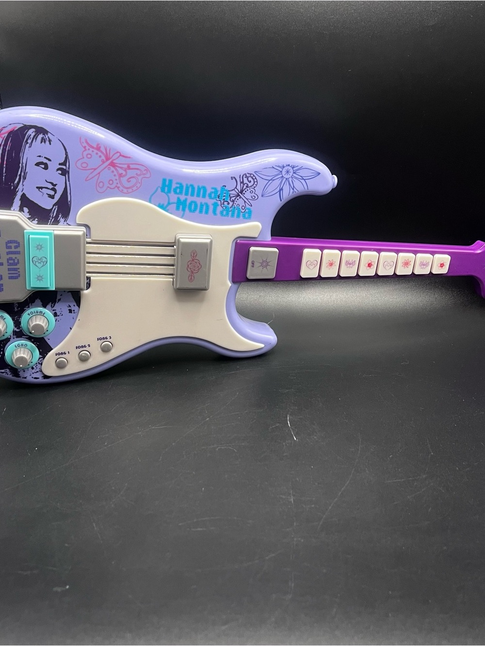 Disney Hannah Montana Pop Star Electric Guitar Glam Rocker Light Up Instrument
